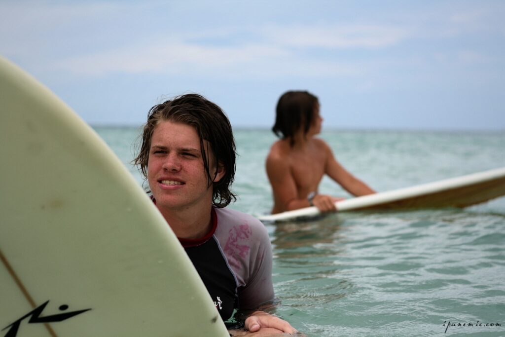 Alec and Zach surfing